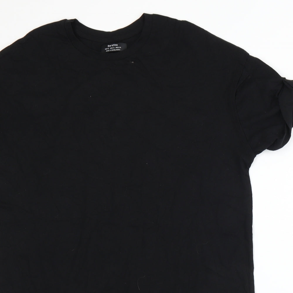Bershka Womens Black   Basic T-Shirt Size S