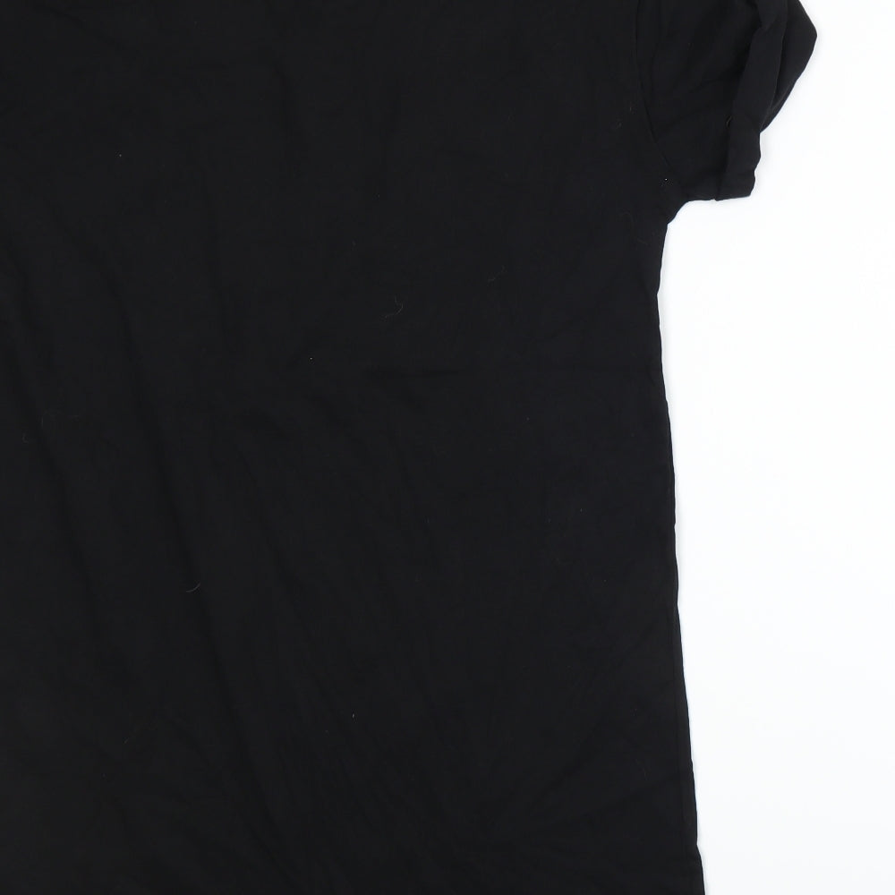 Bershka Womens Black   Basic T-Shirt Size S