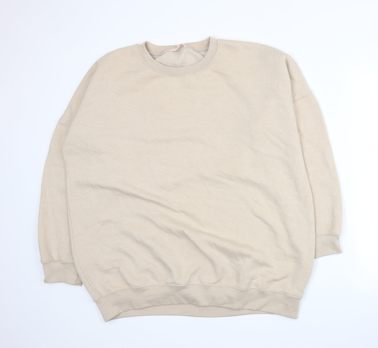 Missguided Womens Beige   Pullover Sweatshirt Size 10