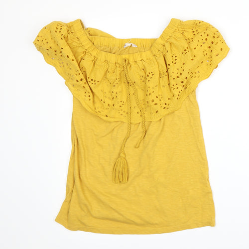 Falmer Heritage Womens Yellow   Basic T-Shirt Size 8