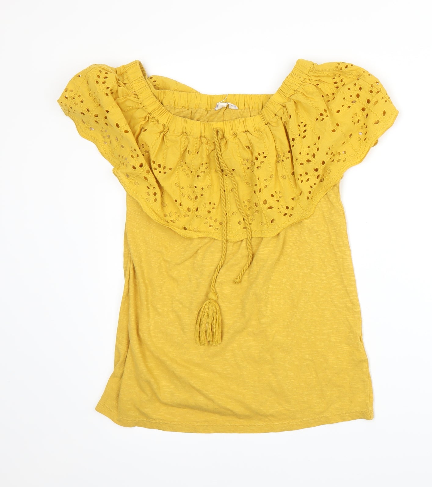 Falmer Heritage Womens Yellow   Basic T-Shirt Size 8