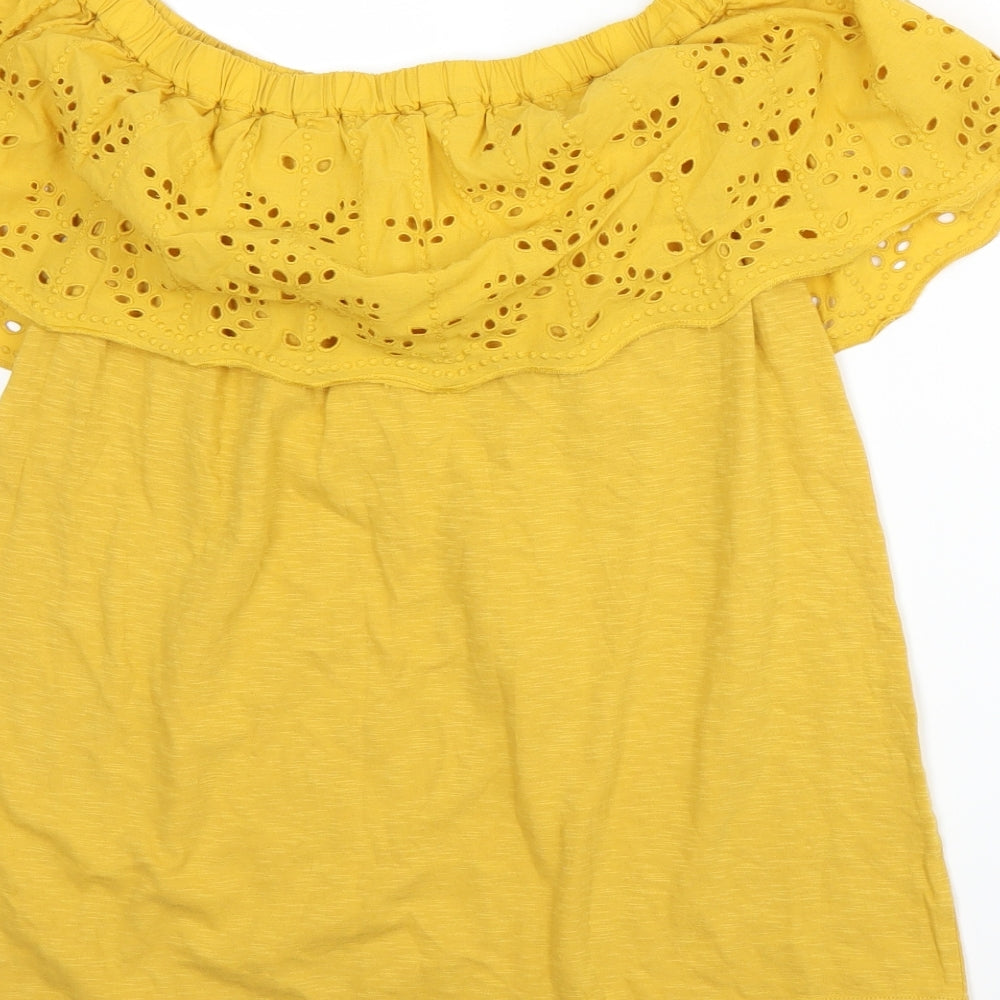 Falmer Heritage Womens Yellow   Basic T-Shirt Size 8