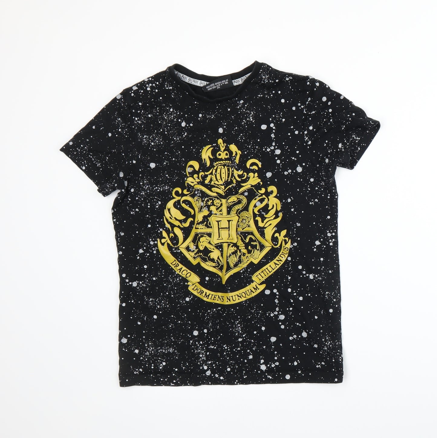 Harry Potter Boys Black   Basic T-Shirt Size 10-11 Years