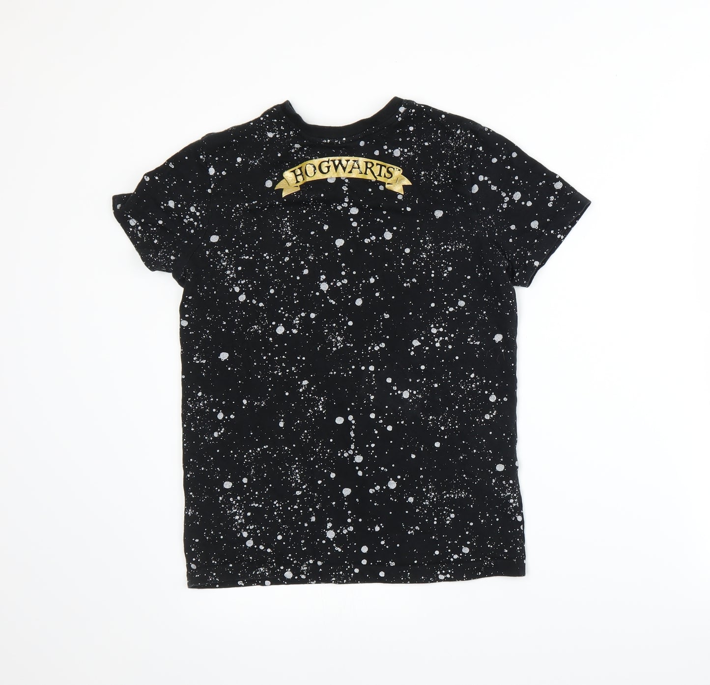 Harry Potter Boys Black   Basic T-Shirt Size 10-11 Years