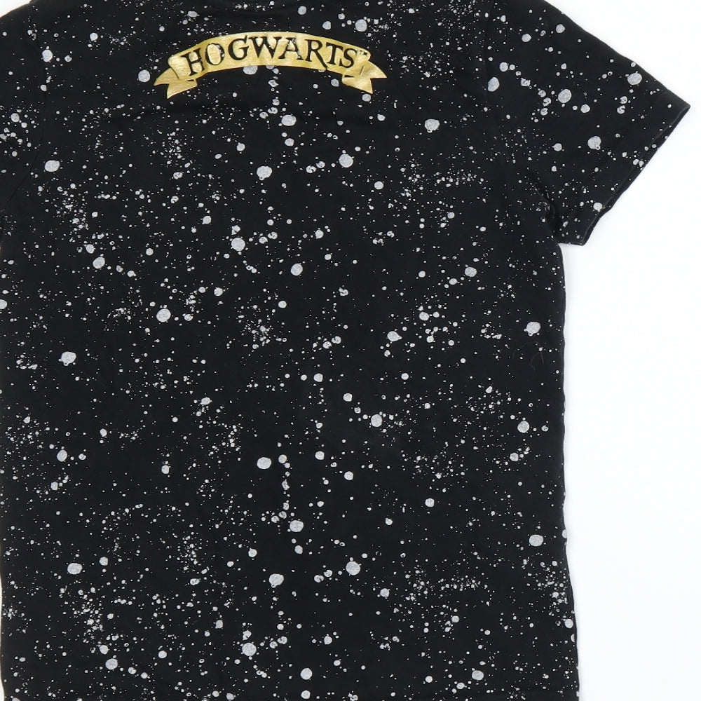 Harry Potter Boys Black   Basic T-Shirt Size 10-11 Years