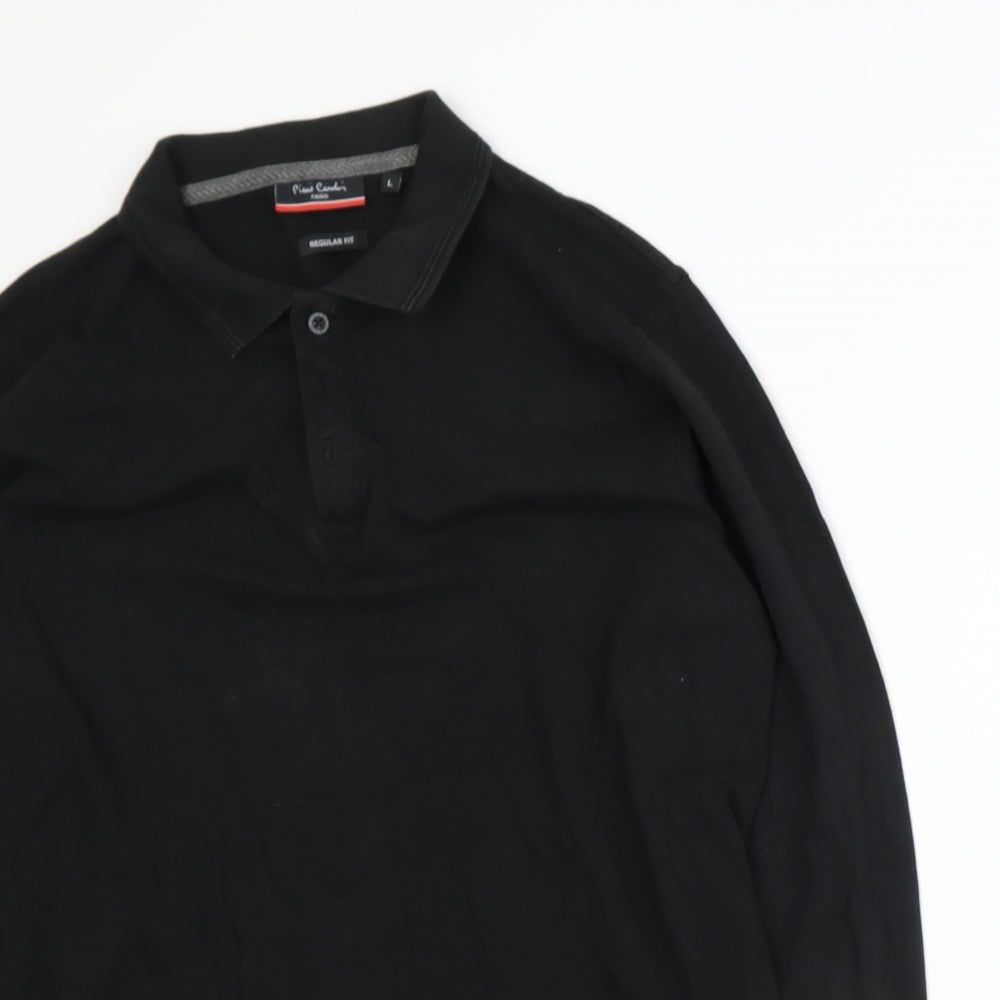 Pierre Cardin Mens Black    Polo Size L