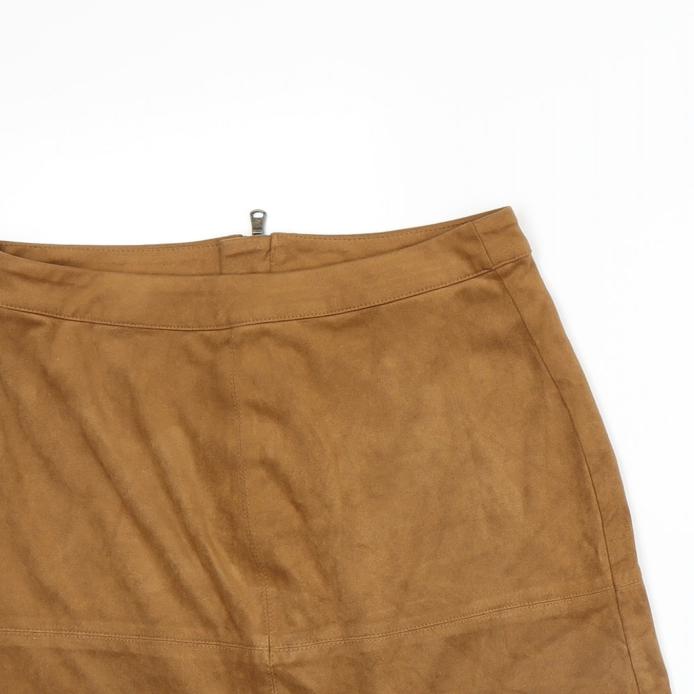 New Look Womens Brown   A-Line Skirt Size 6