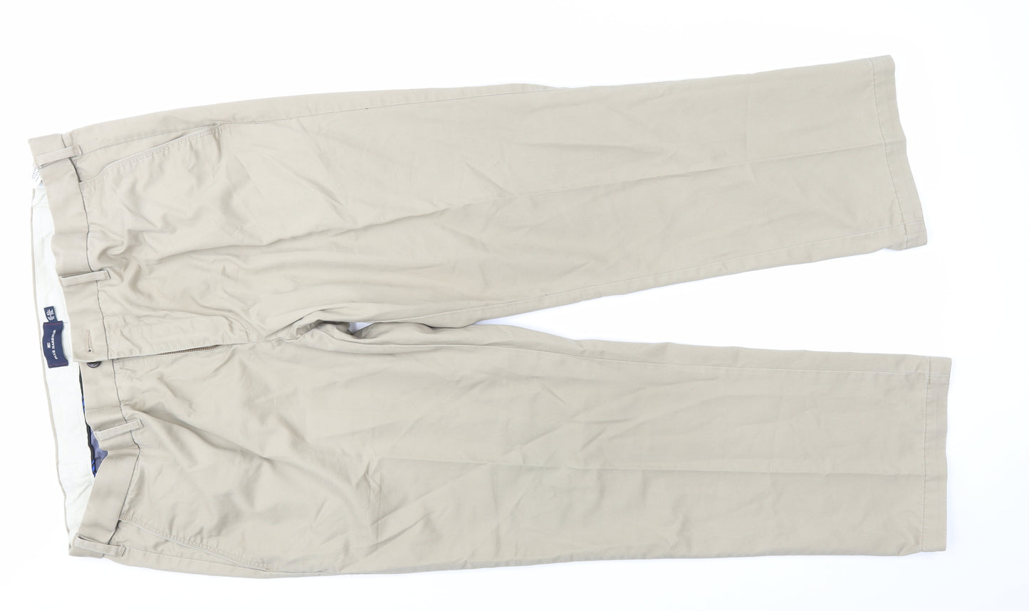 Blue Harbour Mens Beige   Chino Trousers Size 42 in L29 in