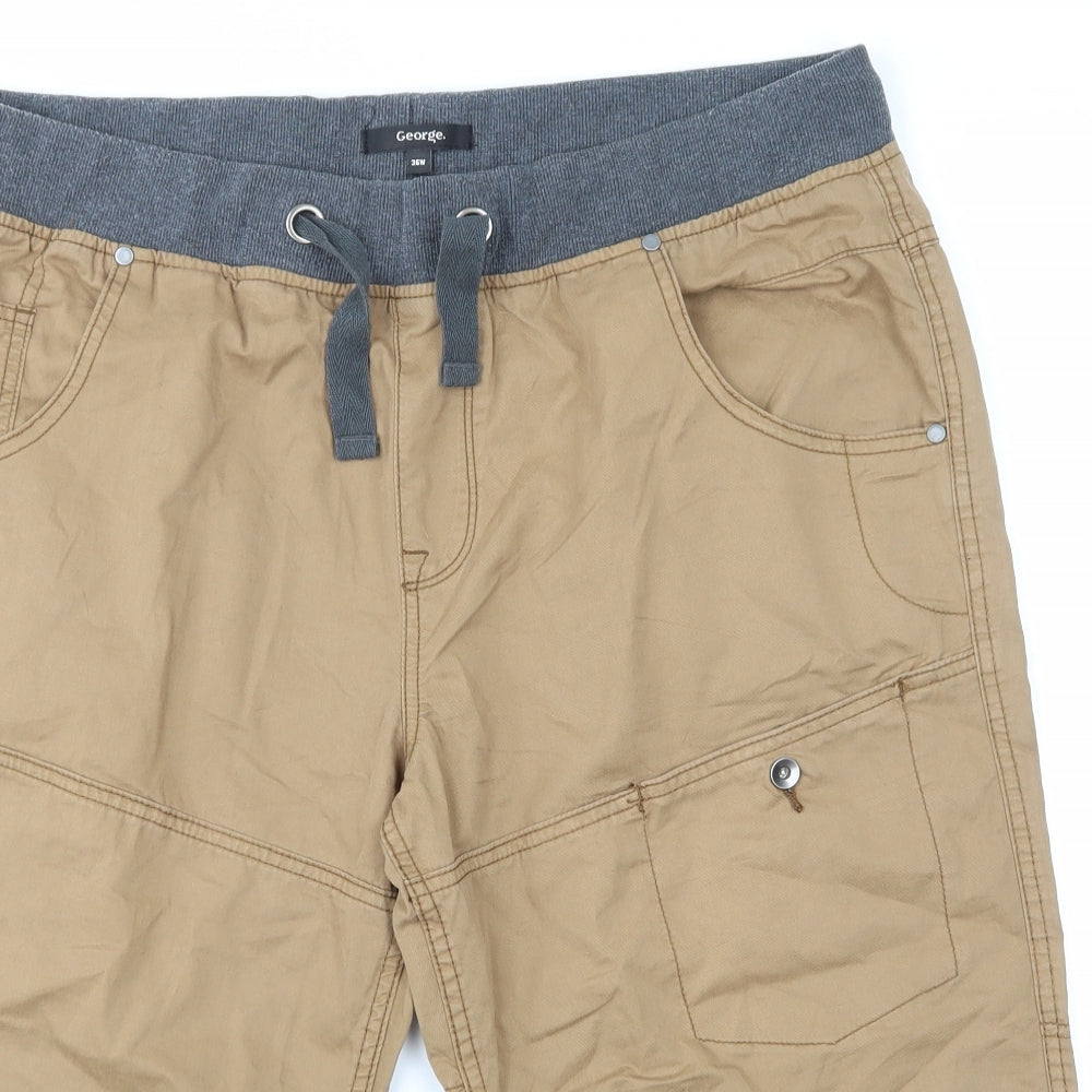 George Mens Beige   Chino Shorts Size 36 in