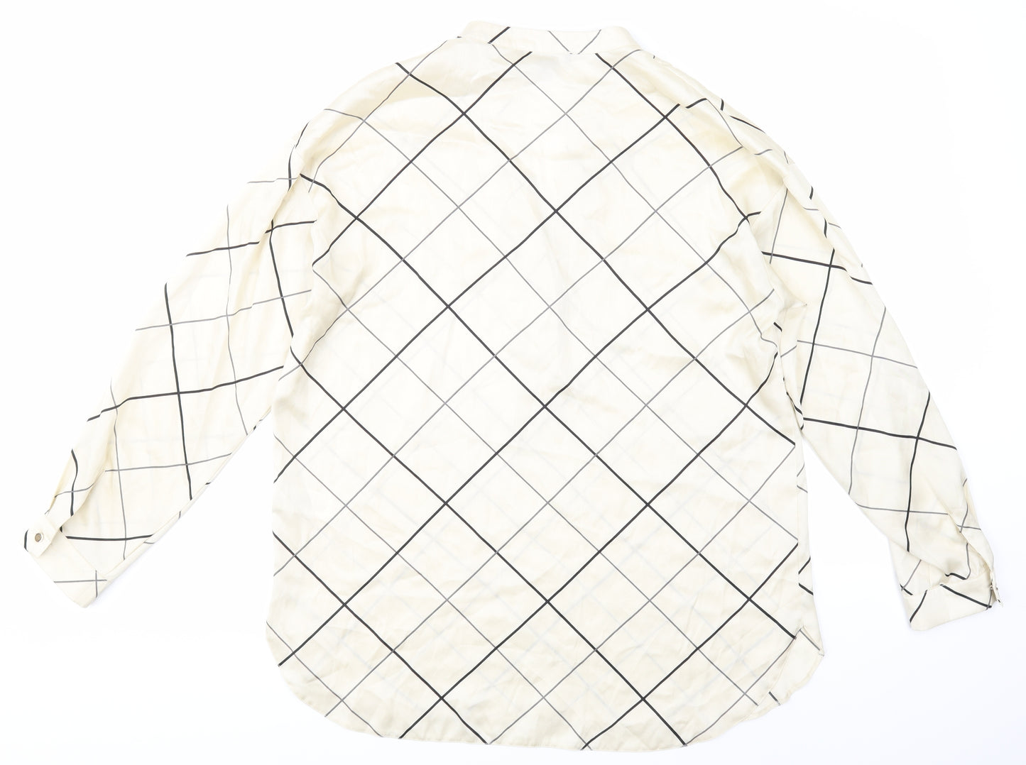 Primark Womens Ivory Argyle/Diamond  Basic Blouse Size 14