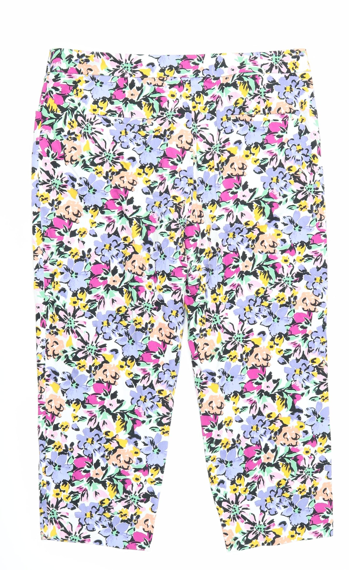 TU Womens Multicoloured Floral  Trousers  Size 16 L21 in