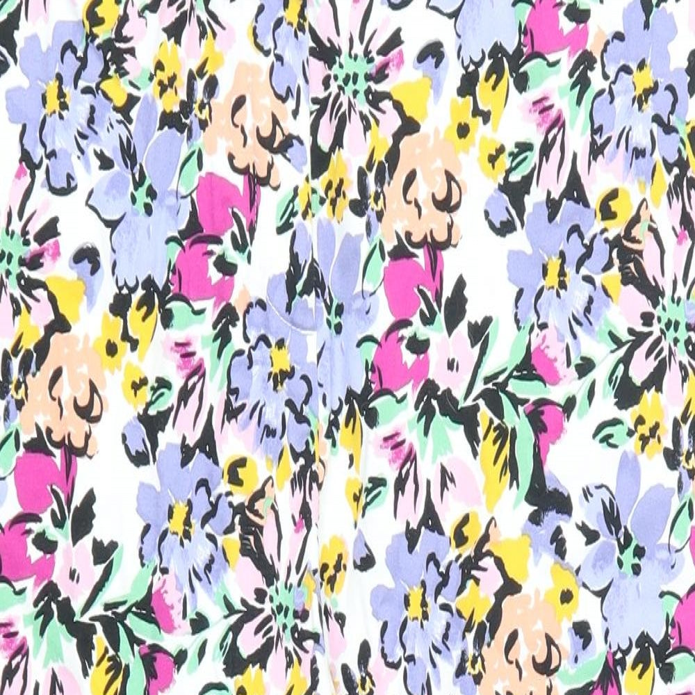 TU Womens Multicoloured Floral  Trousers  Size 16 L21 in