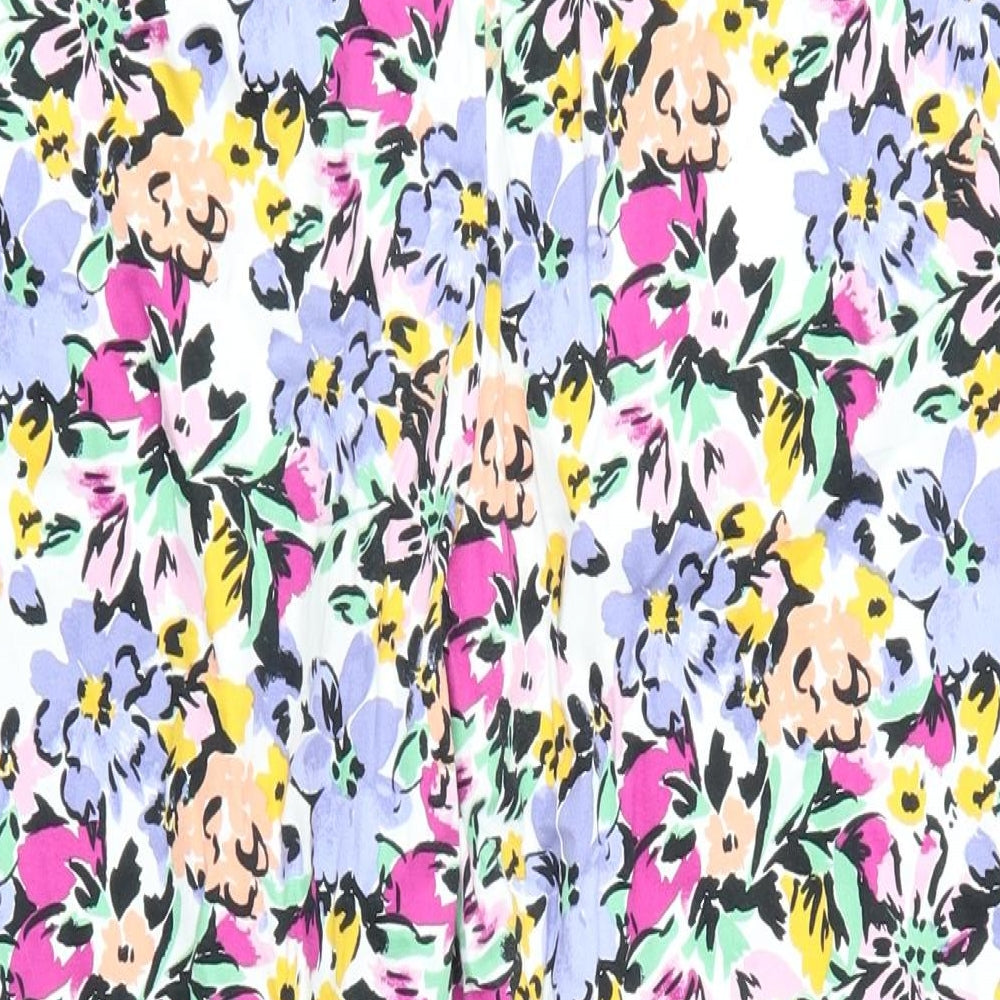 TU Womens Multicoloured Floral  Trousers  Size 16 L21 in