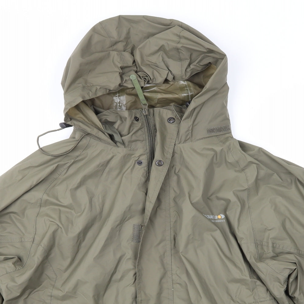 Regatta Mens Green  Canvas Rain Coat Coat Size M  - Waterproof