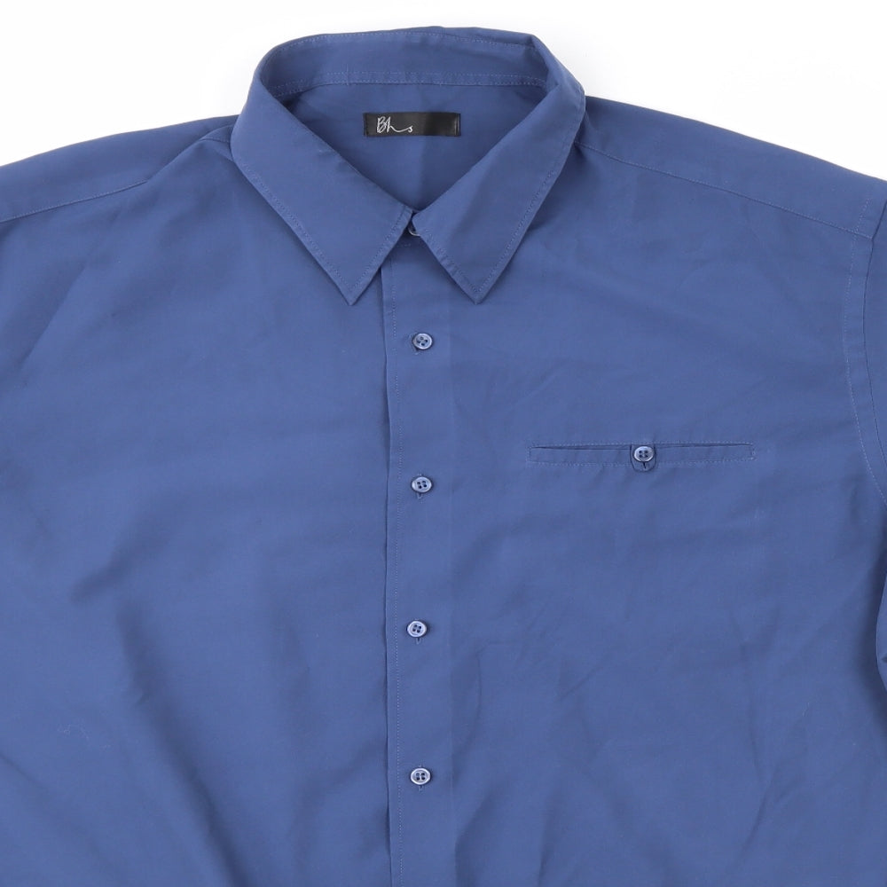 BHS Mens Blue    Button-Up Size Big 2X