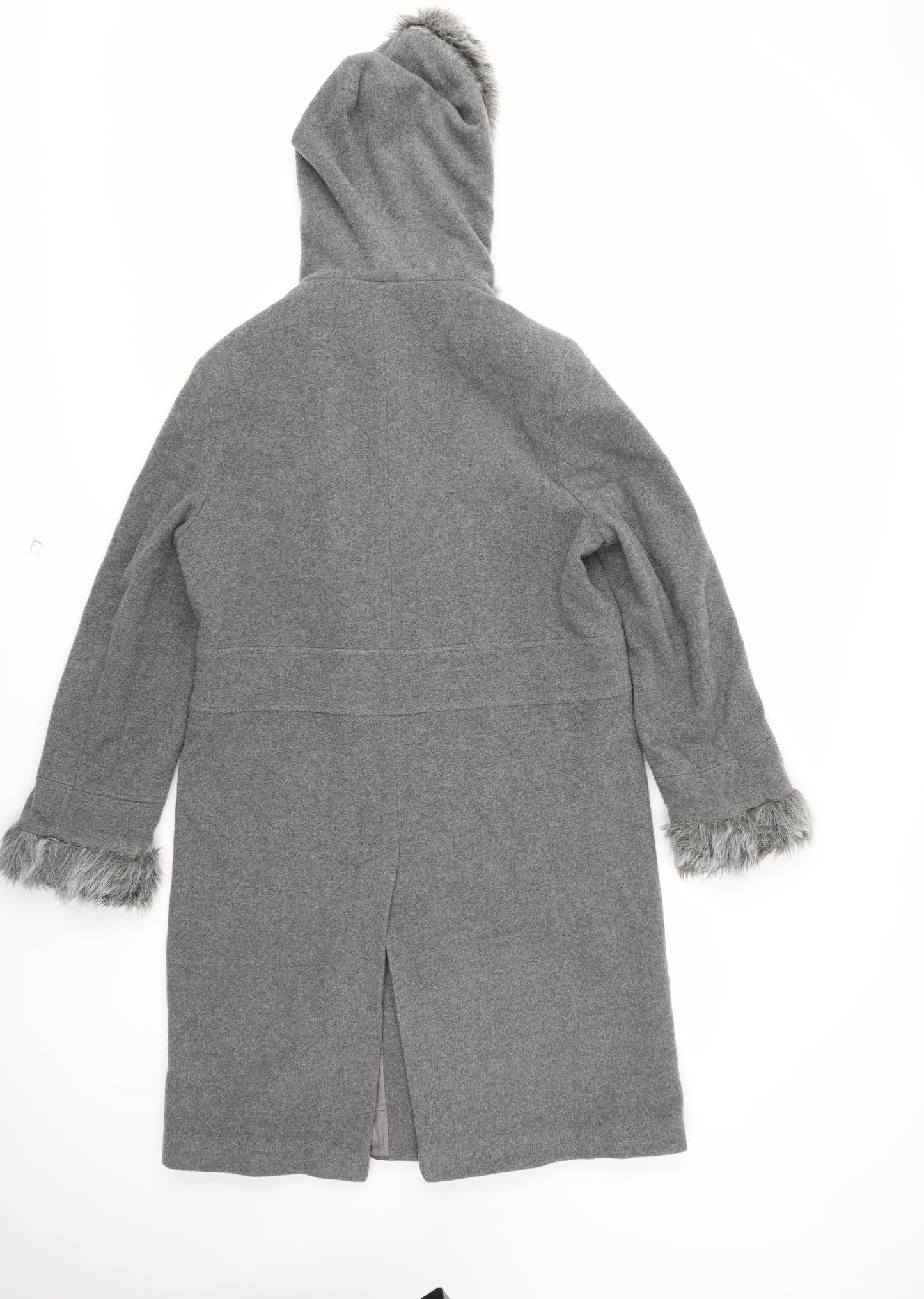 AMARANTO Womens Grey   Anorak Coat Size 14