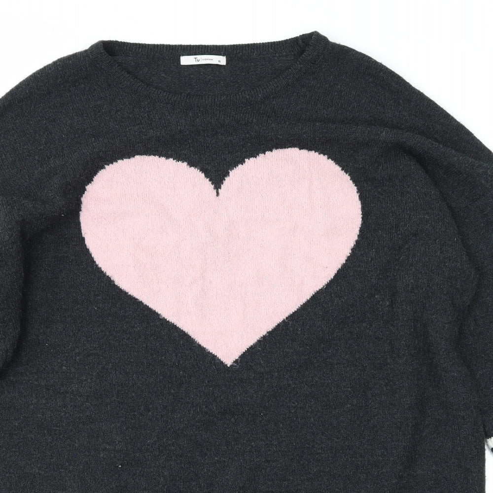 TU Womens Black   Pullover Jumper Size 16