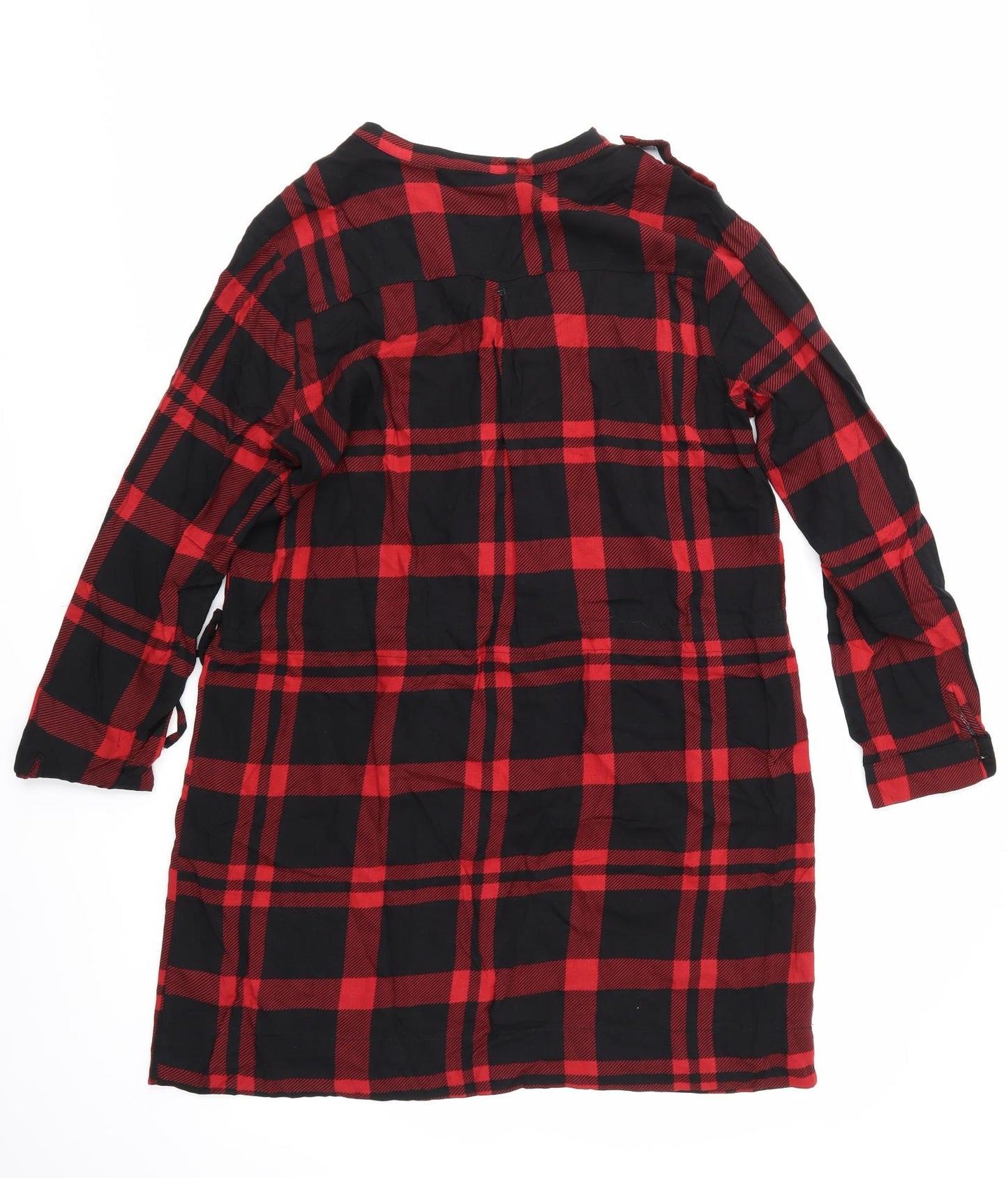 Select Womens Black Check  Basic Blouse Size 14