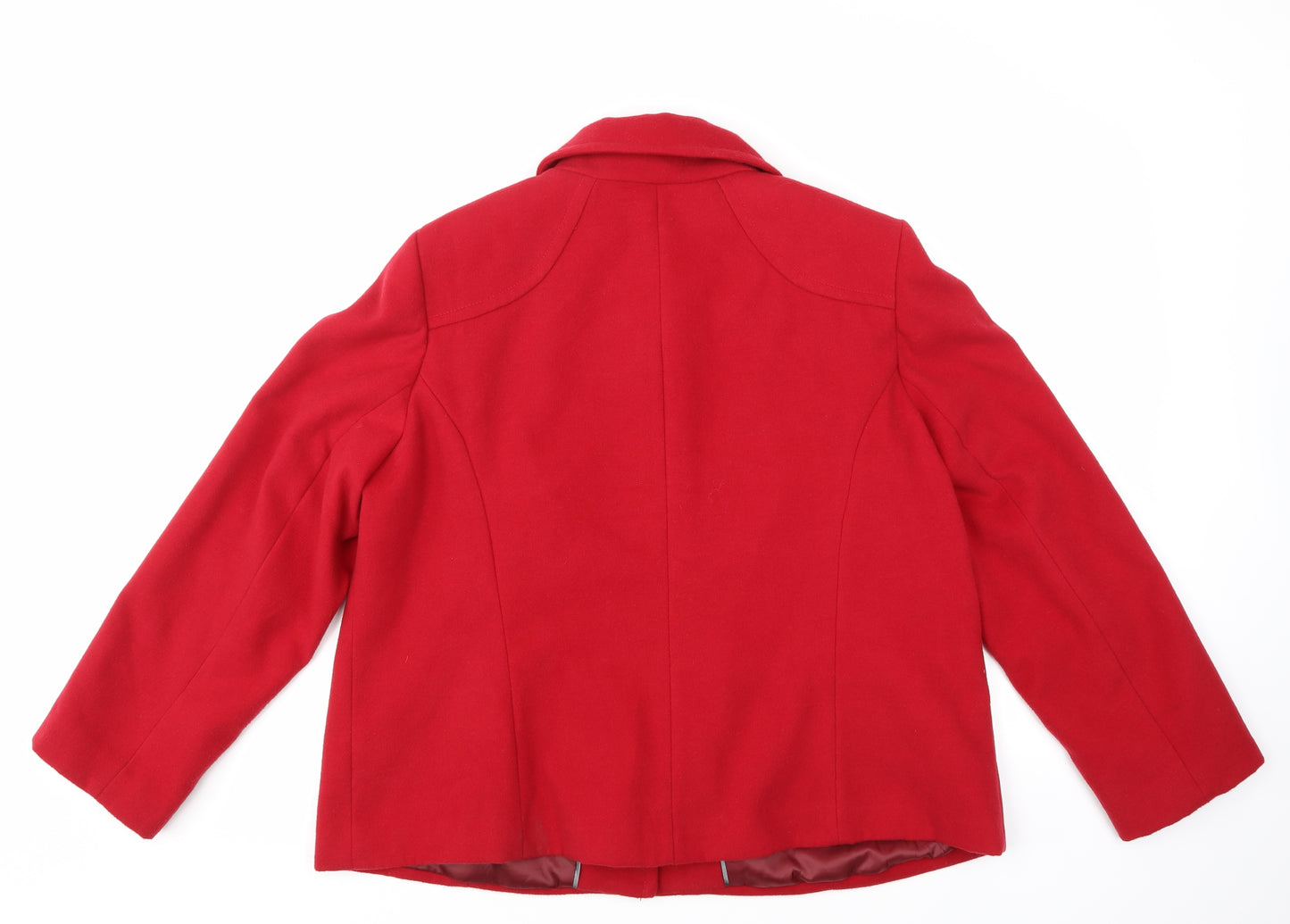 BM Womens Red   Jacket Coat Size 20