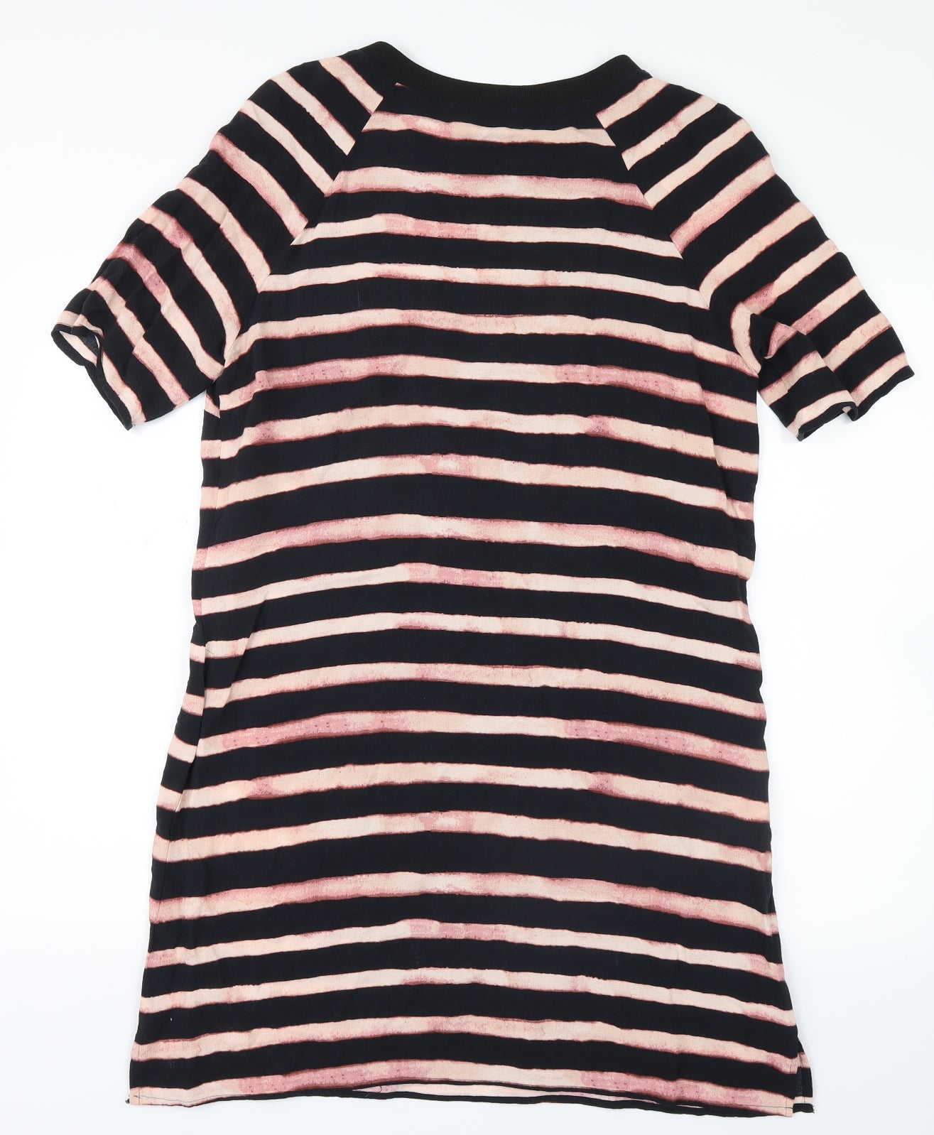 NEXT Womens Black Striped  Shirt Dress  Size 14