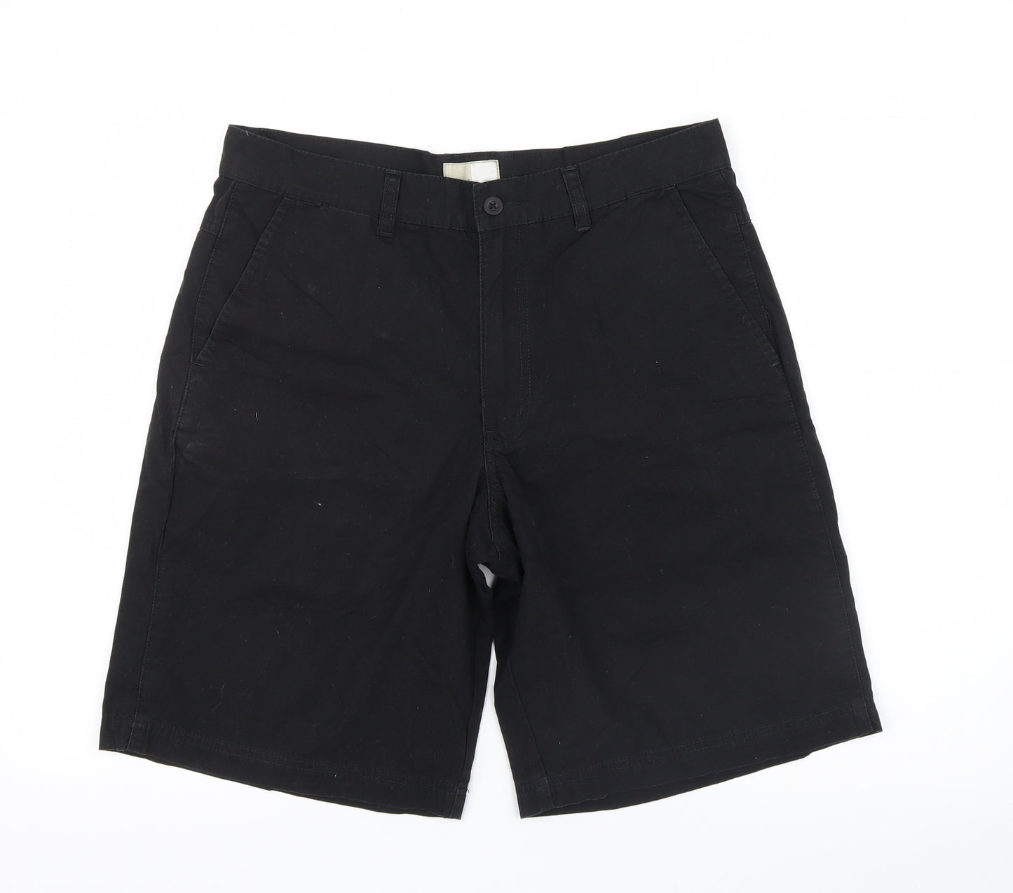 Zantos Mens Black   Bermuda Shorts Size 32 in