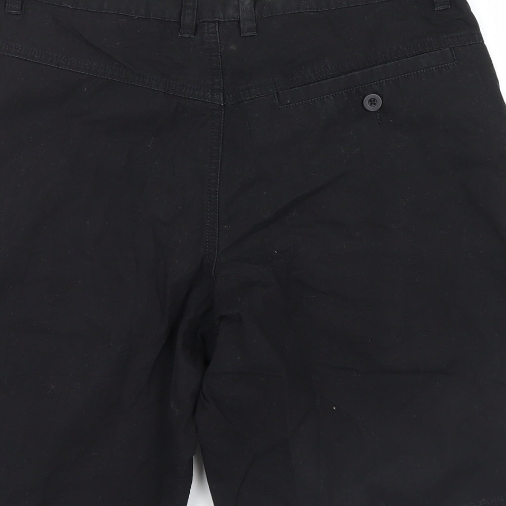 Zantos Mens Black   Bermuda Shorts Size 32 in