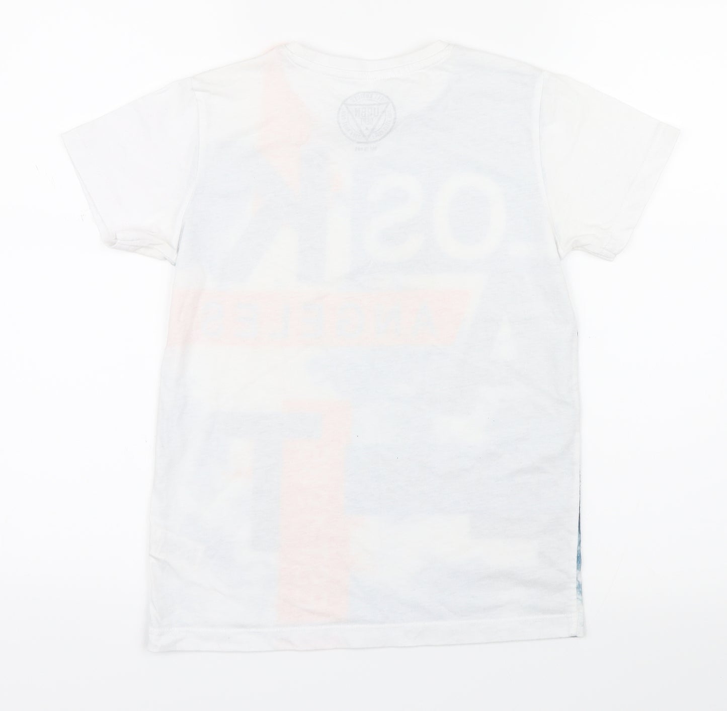 Matalan Boys Blue Geometric  Basic T-Shirt Size 10 Years