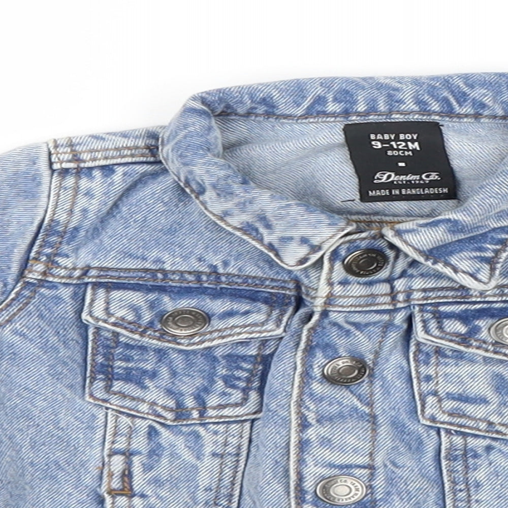 Primark Boys Blue  Denim Jacket  Size 9-12 Months