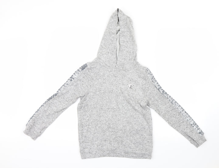 F&F Girls Grey Pullover Hoodie Size 9-10 Years
