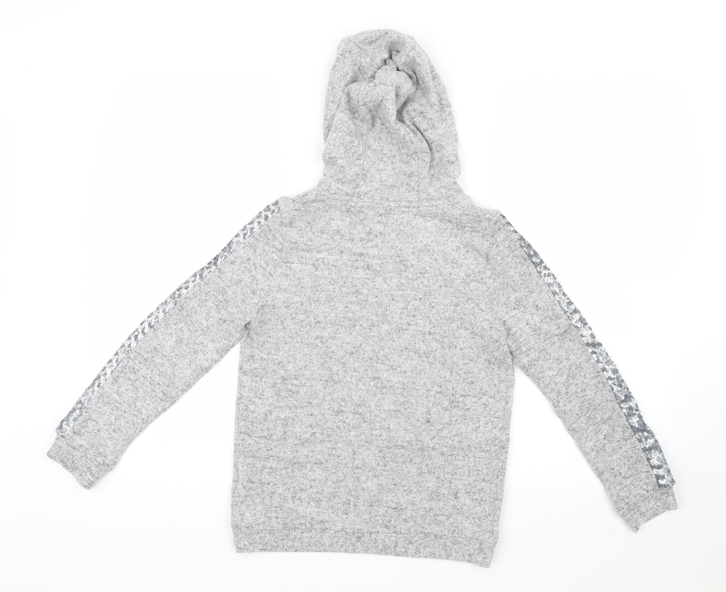 F&F Girls Grey   Pullover Hoodie Size 9-10 Years