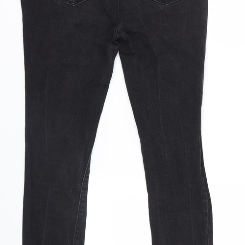 George Womens Black  Denim Straight Jeans Size 8 L28 in