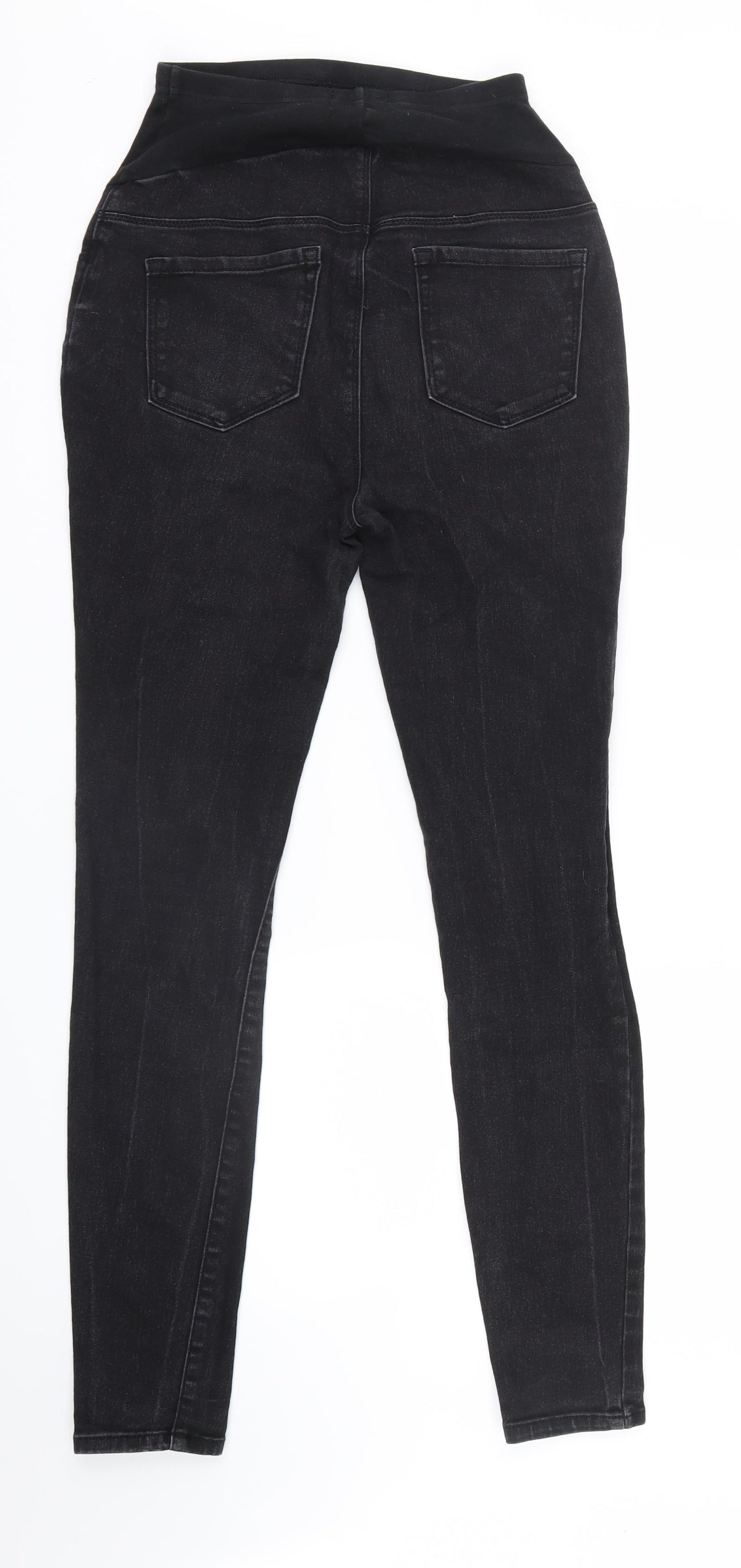 George Womens Black  Denim Straight Jeans Size 8 L28 in