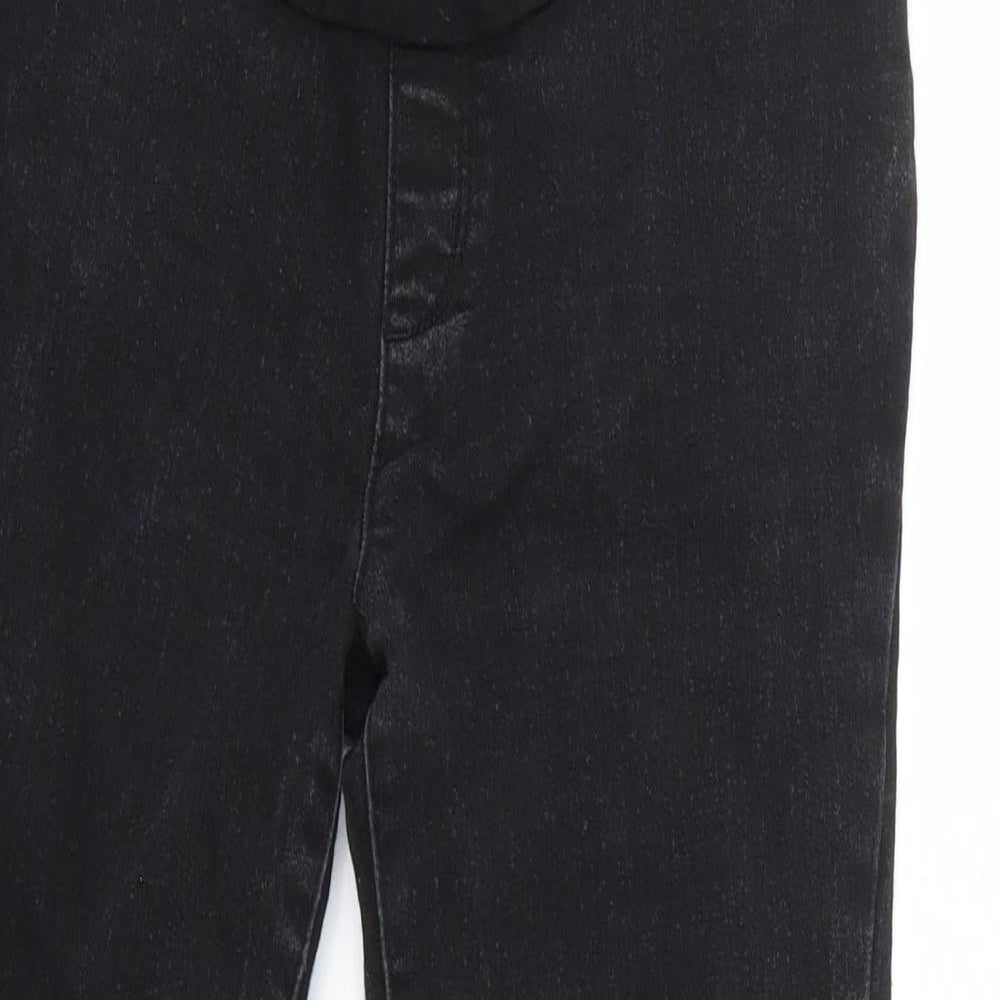 George Womens Black  Denim Straight Jeans Size 8 L28 in