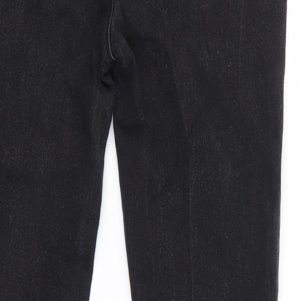 George Womens Black  Denim Straight Jeans Size 8 L28 in