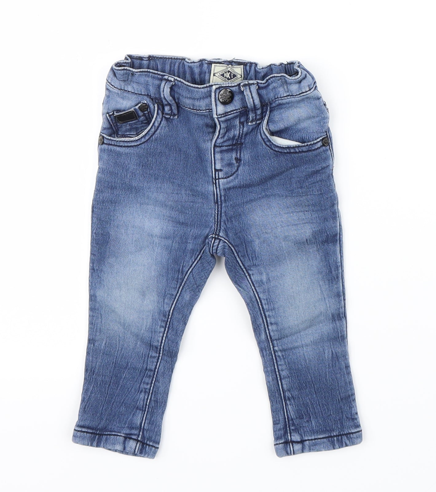 NEXT Boys Blue  Denim Capri Jeans Size 9-12 Months