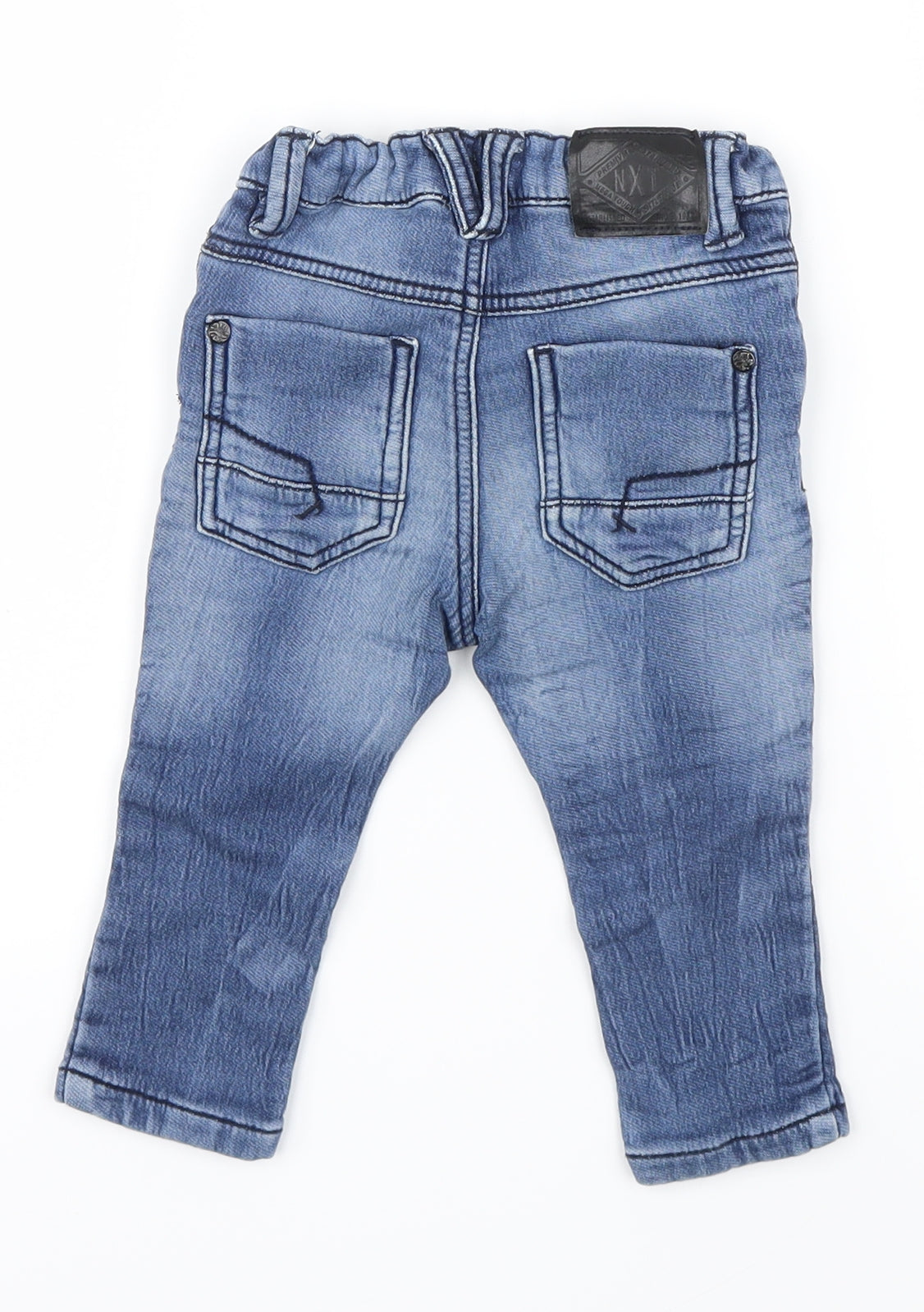 NEXT Boys Blue  Denim Capri Jeans Size 9-12 Months