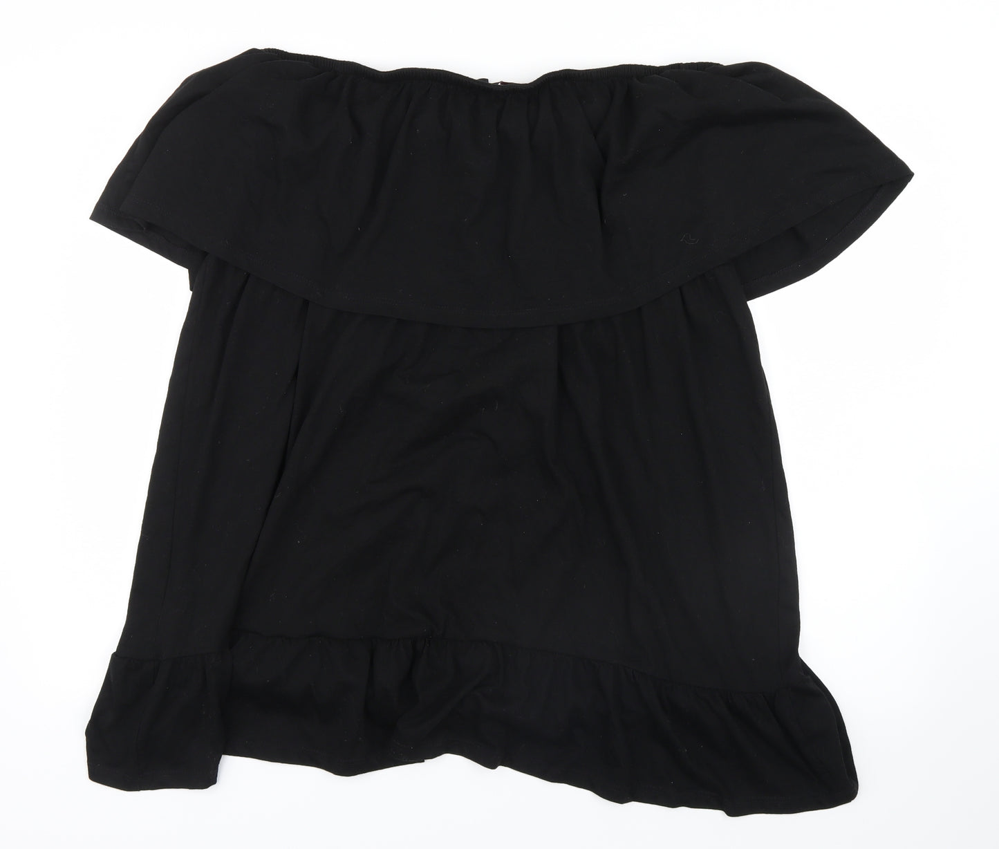 Yours Womens Black   Basic T-Shirt Size 26