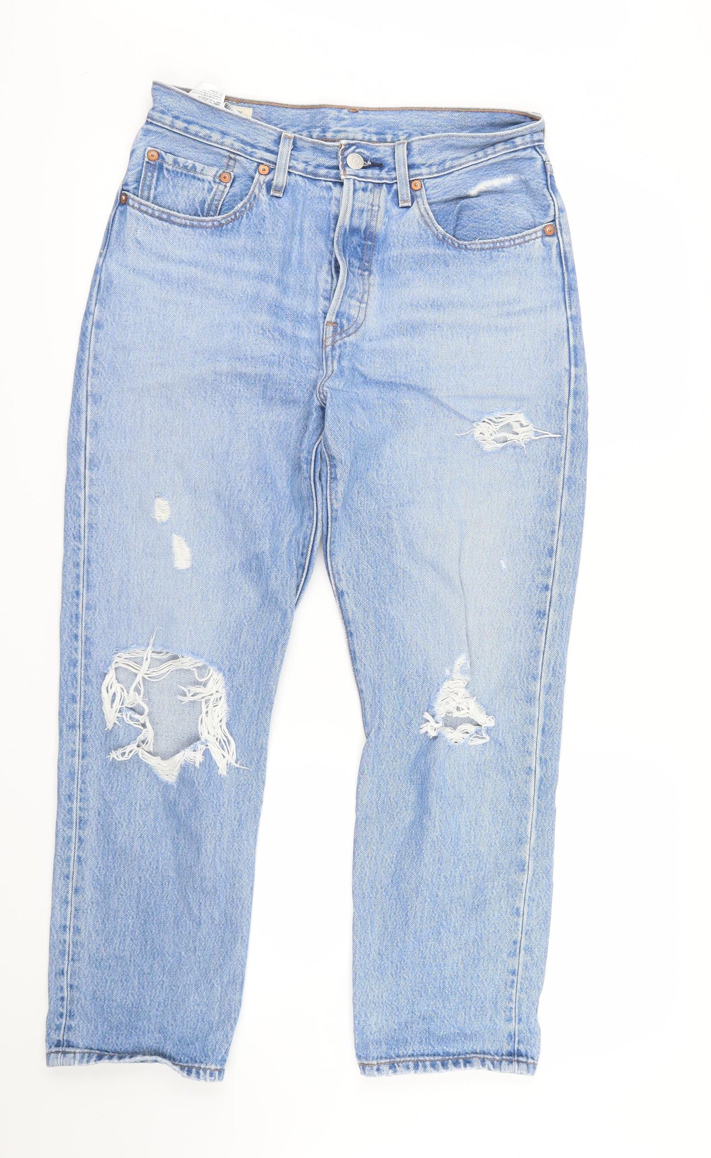 Levi's Mens Blue  Denim Straight Jeans Size 30 in L26 in