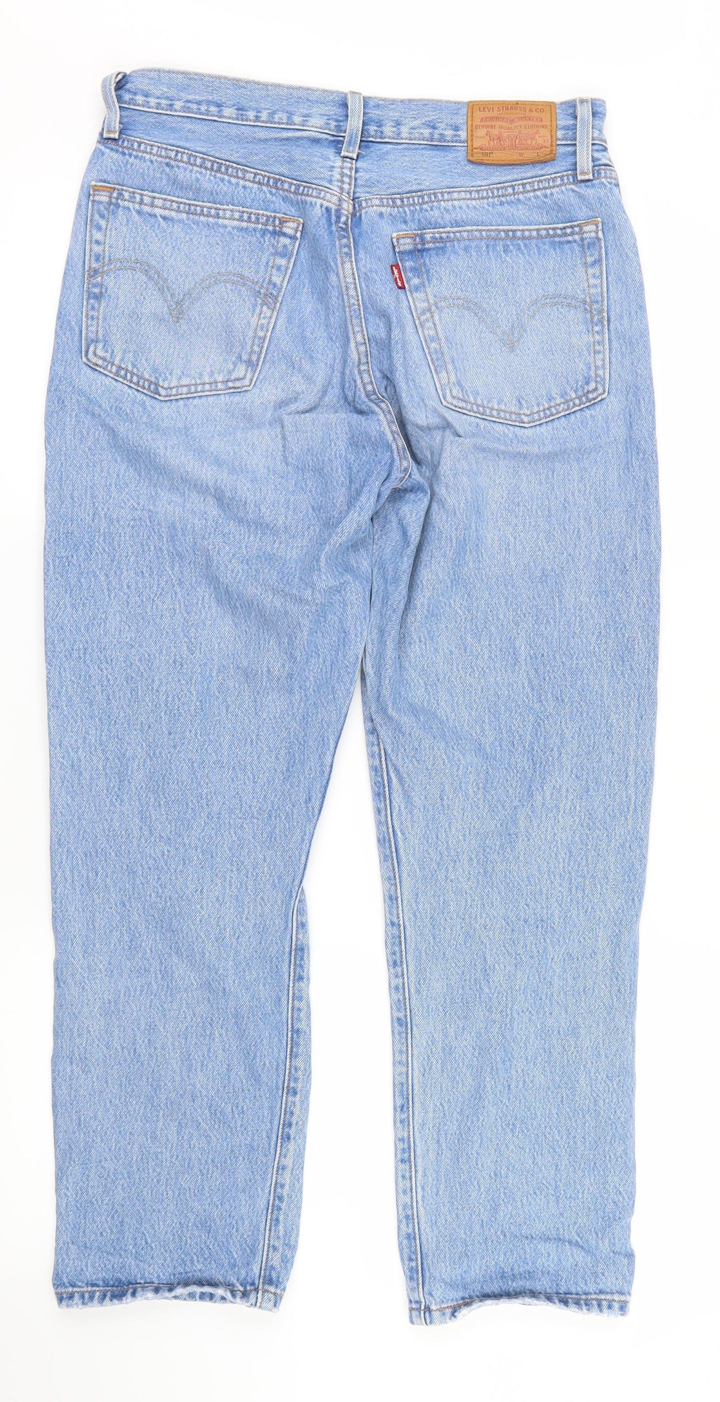 Levi's Mens Blue  Denim Straight Jeans Size 30 in L26 in
