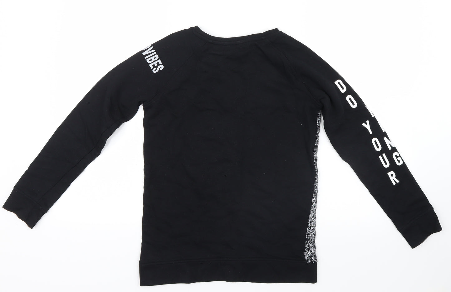 George Boys Black  Knit Pullover Jumper Size 11-12 Years  - Pudsey