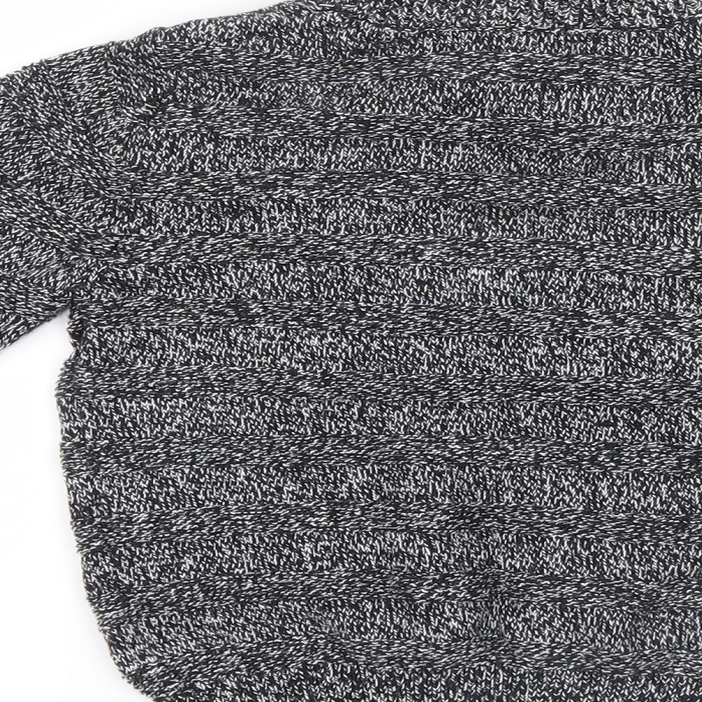 F&F Boys Black  Knit Pullover Jumper Size 5-6 Years