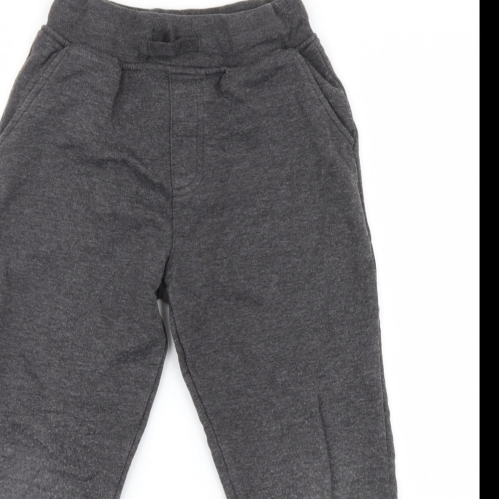 George Boys Grey  Knit Jogger Trousers Size 7-8 Years