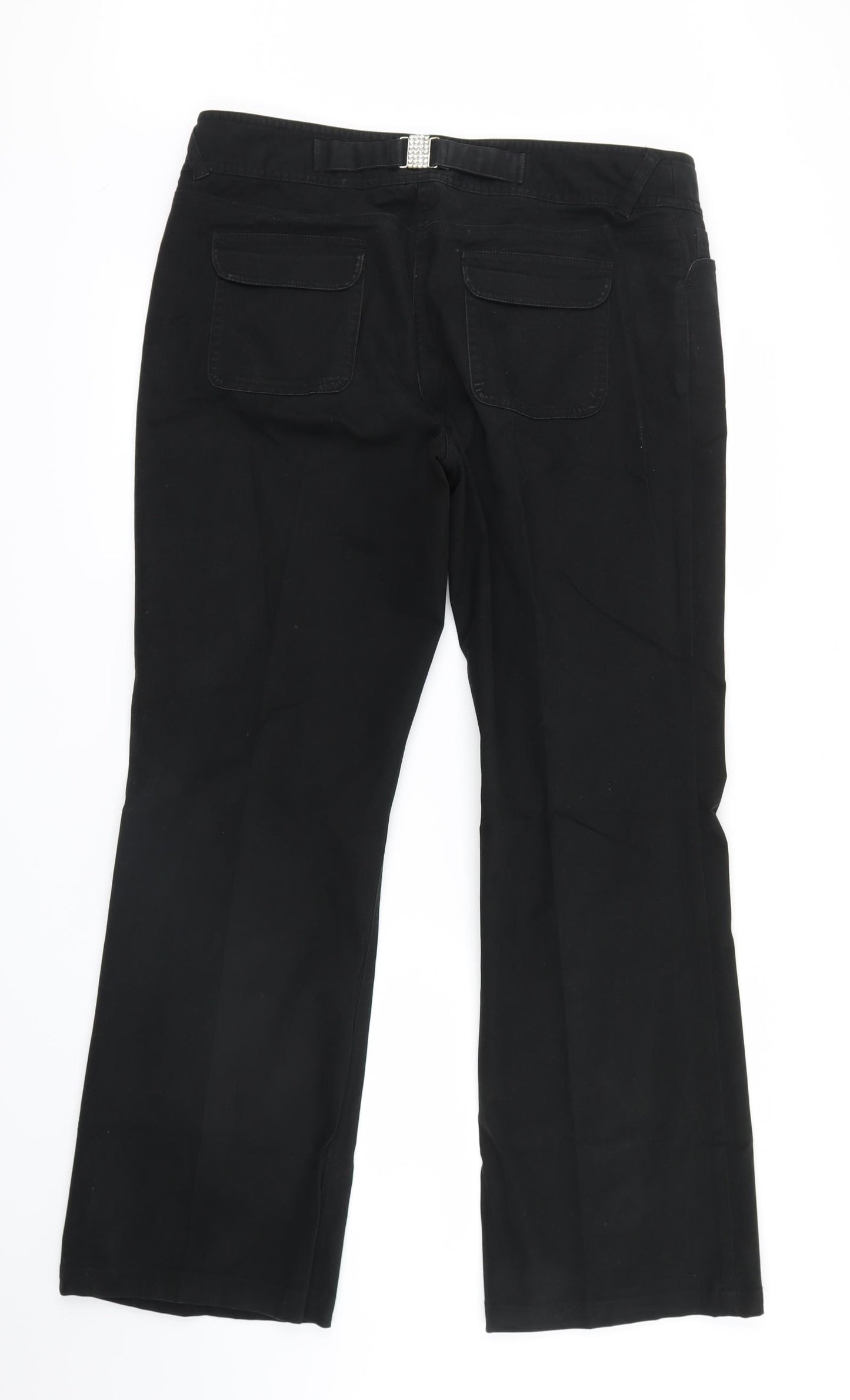 Marks and Spencer Womens Black   Straight Jeans Size 14 L30 in