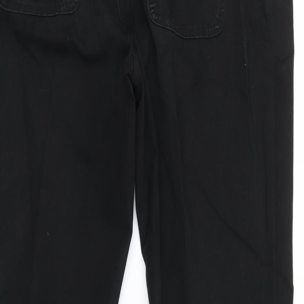 Marks and Spencer Womens Black   Straight Jeans Size 14 L30 in