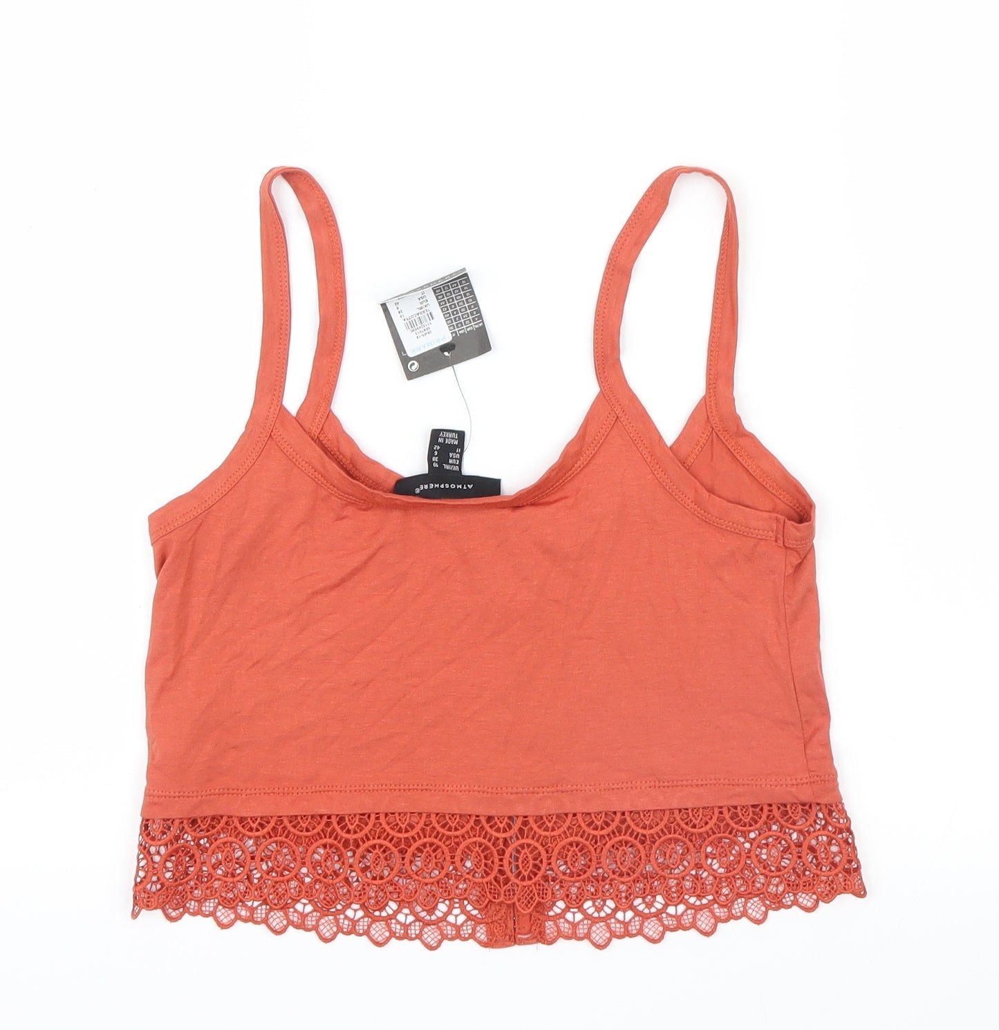 Atmosphere Womens Orange   Cropped T-Shirt Size 10
