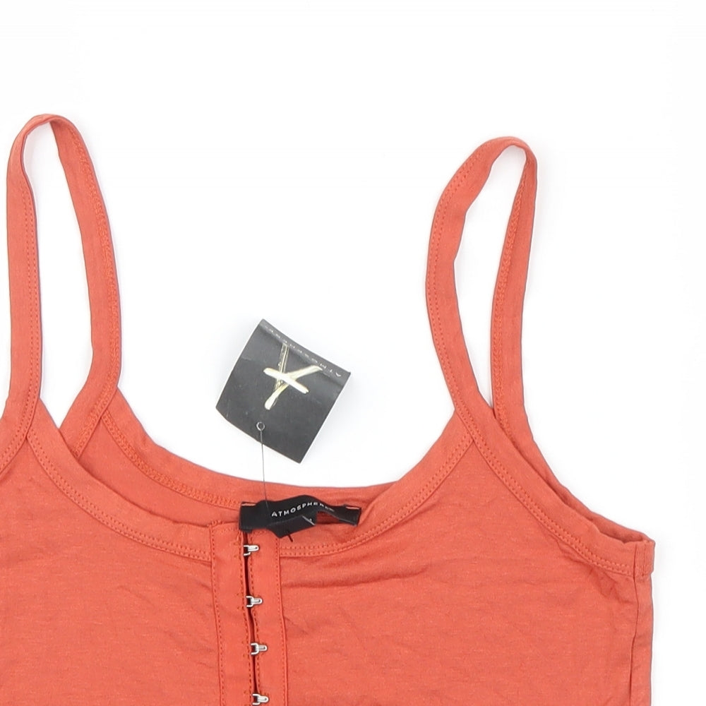 Atmosphere Womens Orange   Cropped T-Shirt Size 10