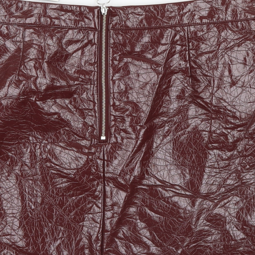 George Womens Red   Straight & Pencil Skirt Size 12