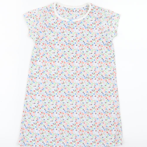 Nutmeg Girls Pink Floral  Shirt Dress  Size 3-4 Years