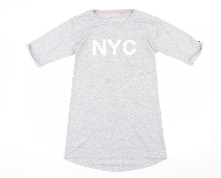 NEXT Girls Grey Geometric Cami Pyjama Top Size 9 Years - NYC