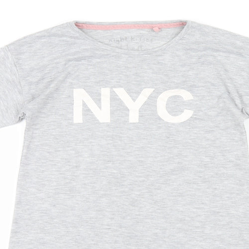 NEXT Girls Grey Geometric  Cami Pyjama Top Size 9 Years  - NYC